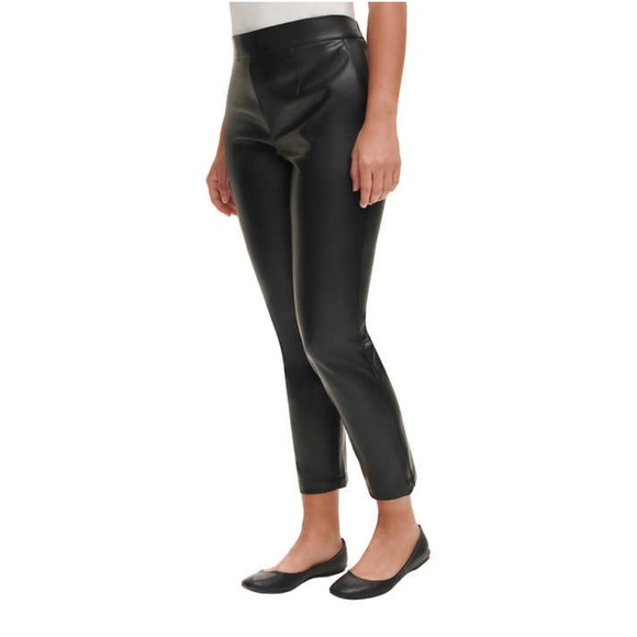DKNY Jeans Women's Faux Leather Pant - Picture 3 of 5